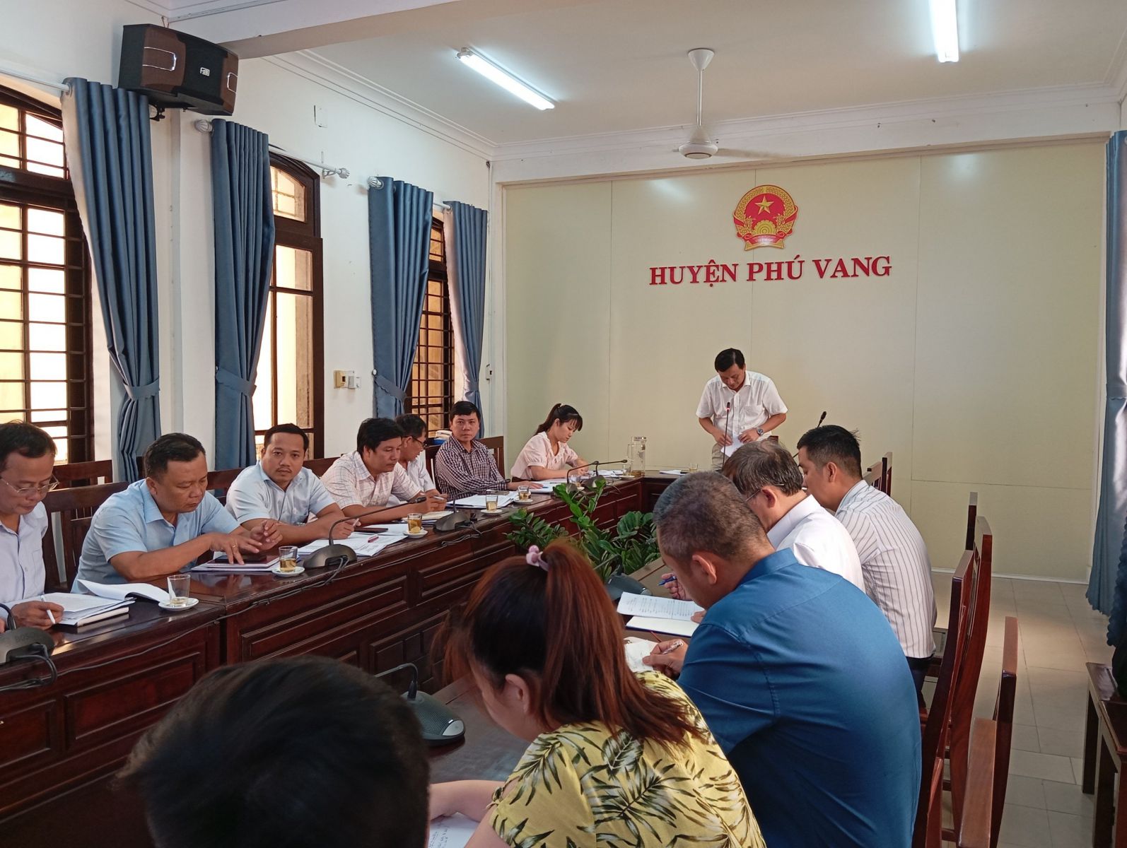 THAM DỰ HỘI NGHỊ ĐỀ XUẤT, ĐẶT HÀNG CÁC NHIỆM VỤ KHCN CẤP HUYỆN NĂM 2024 TẠI HUYỆN PHÚ VANG